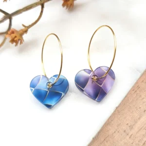 Minimalist Heart Hoop Mermaid Pattern