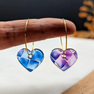 Minimalist Heart Hoop Mermaid Pattern