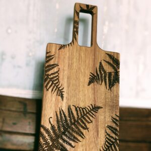 Wooden Fern Charcaturie Board Botanical