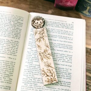 Wooden Hedgehog Engraved Bookmark
