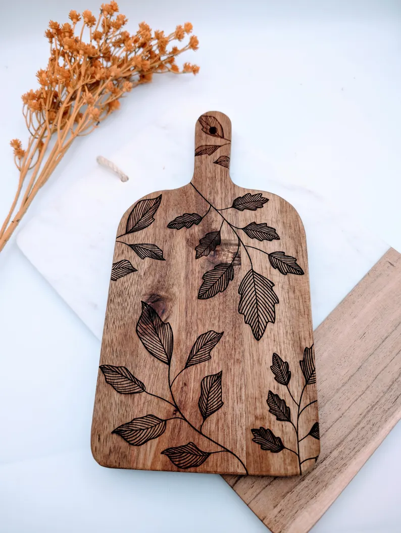 Wooden Leaf Design Charcaturie Board Wooden Leaf Design Charcaturie Board
