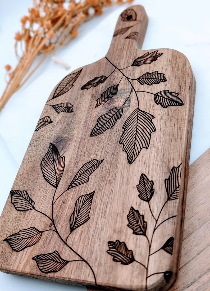 Wooden Leaf Design Charcaturie Board Wooden Leaf Design Charcaturie Board