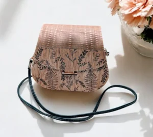 Wooden Sporran Oak Handbag Crossbody Bag