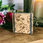 Wooden Keyring Flower Press Travel Flower