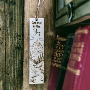 Wooden Engraved Nature Bookmark Eco Friendly