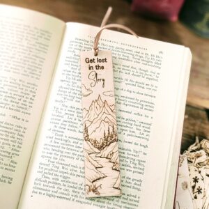 Wooden Engraved Nature Bookmark Eco Friendly