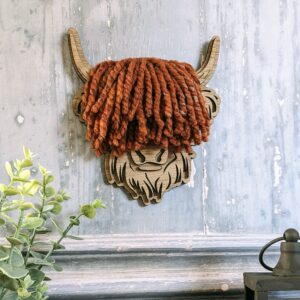 Medium Woolly Highland Coo Plaque