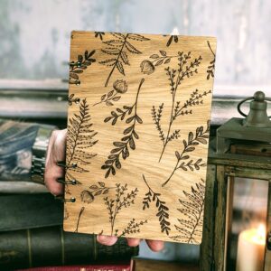 Refillable A5 Wooden Note/Sketch Book Meadow