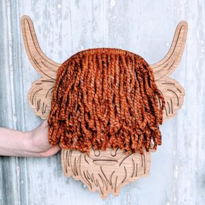 Large Woolly Highland Coo Plaque