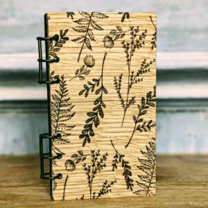 Refillable A6 Wooden Note/Sketch Book Meadow