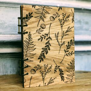 Refillable A5 Wooden Note/Sketch Book Meadow